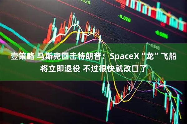 壹策略 马斯克回击特朗普：SpaceX“龙”飞船将立即退役 不过很快就改口了