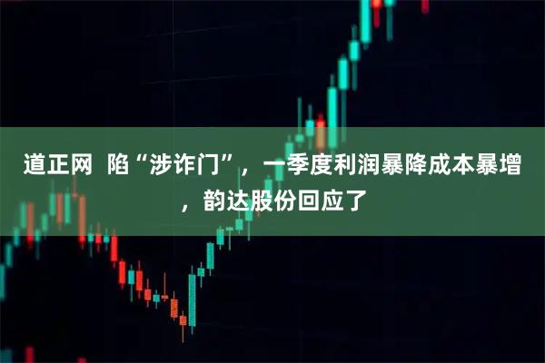 道正网  陷“涉诈门”，一季度利润暴降成本暴增，韵达股份回应了